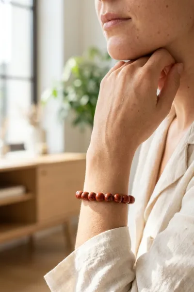 Was bringt dieses Armband aus rotem Jaspis?